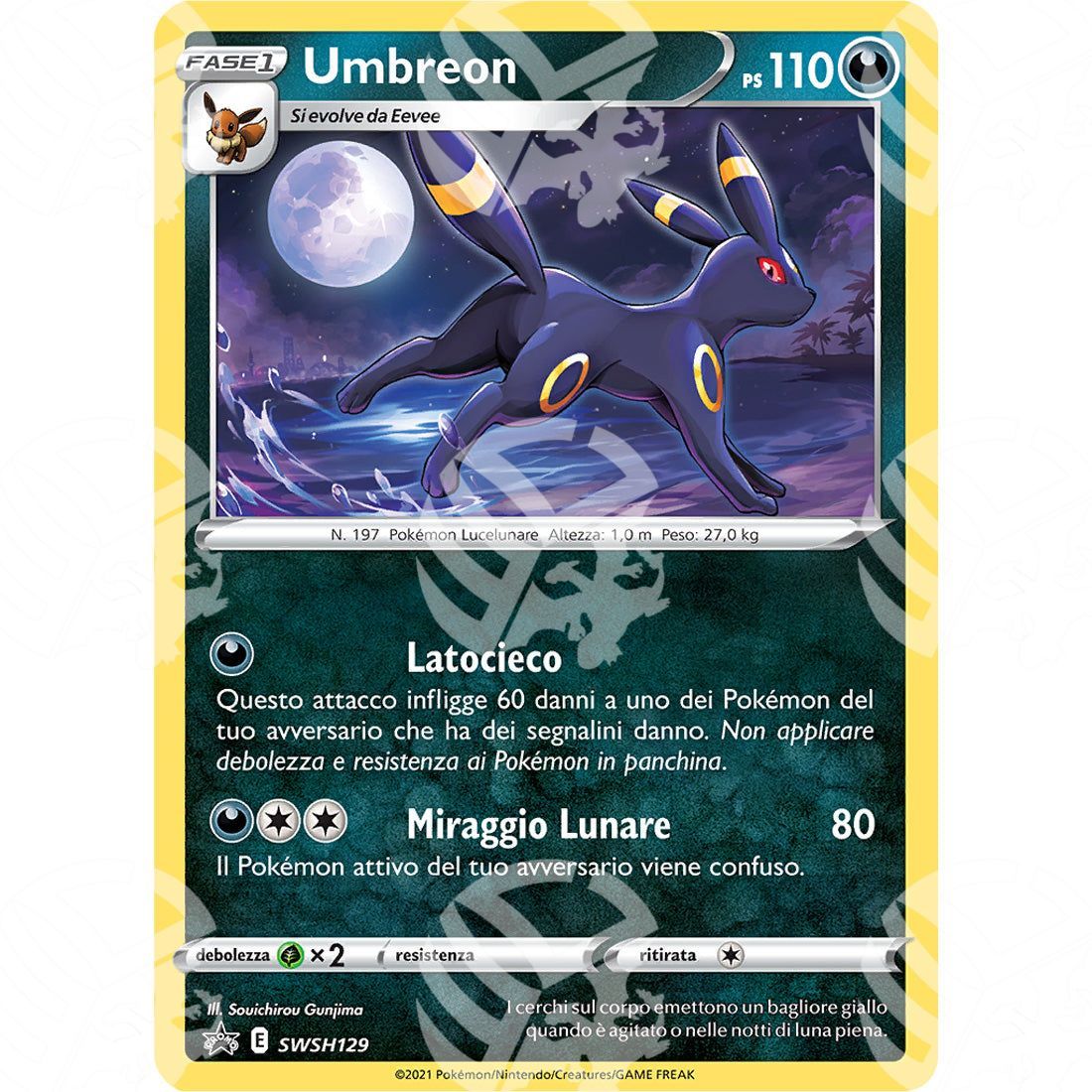 Black Star Promos - SWSH - Umbreon - 129 - Warcard - Black Star Promos - SWSH - Umbreon - 129 i prezzi più bassi sul mercato, solo da www.warcardshop.com! Carte singole, box, buste e mazzi.