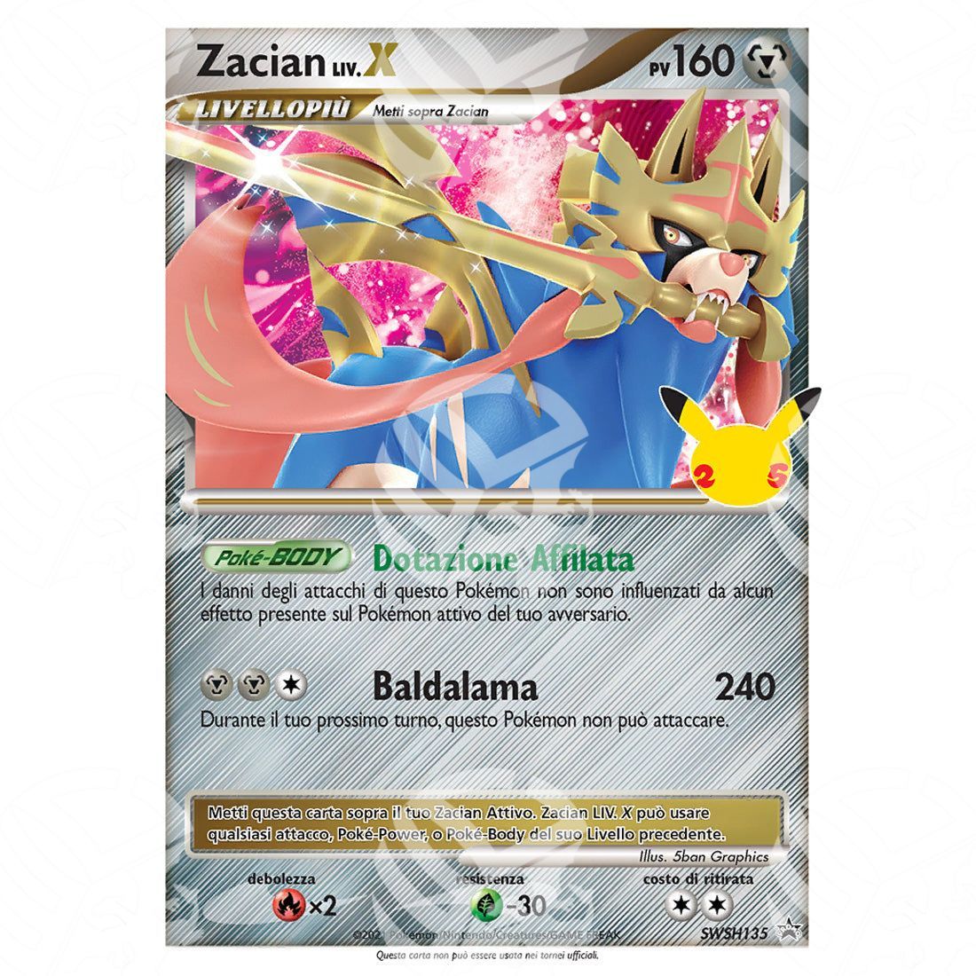 Black Star Promos - SWSH - Zacian LV.X - 135 - Warcard - Black Star Promos - SWSH - Zacian LV.X - 135 i prezzi più bassi sul mercato, solo da www.warcardshop.com! Carte singole, box, buste e mazzi.