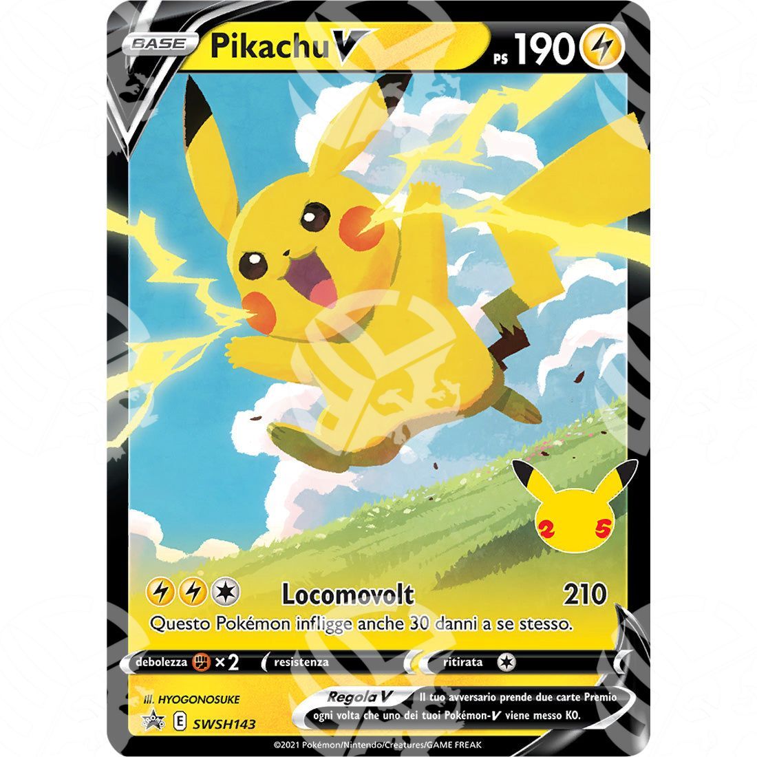 Black Star Promos - SWSH - Pikachu V - 143 - Warcard - Black Star Promos - SWSH - Pikachu V - 143 i prezzi più bassi sul mercato, solo da www.warcardshop.com! Carte singole, box, buste e mazzi.