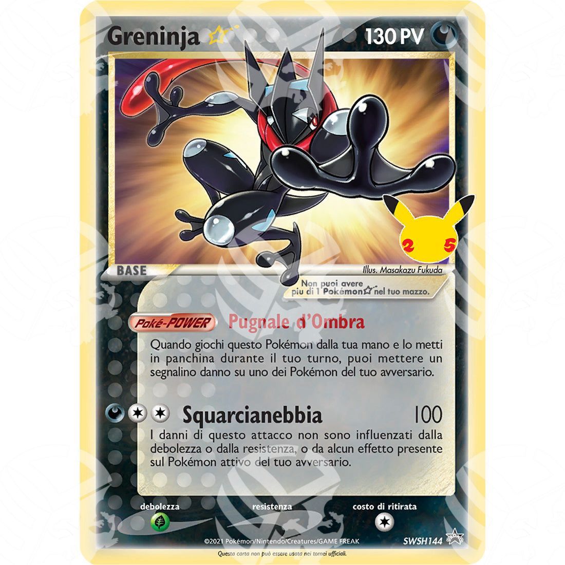 Black Star Promos - SWSH - Greninja Star - 144 - Warcard - Black Star Promos - SWSH - Greninja Star - 144 i prezzi più bassi sul mercato, solo da www.warcardshop.com! Carte singole, box, buste e mazzi.