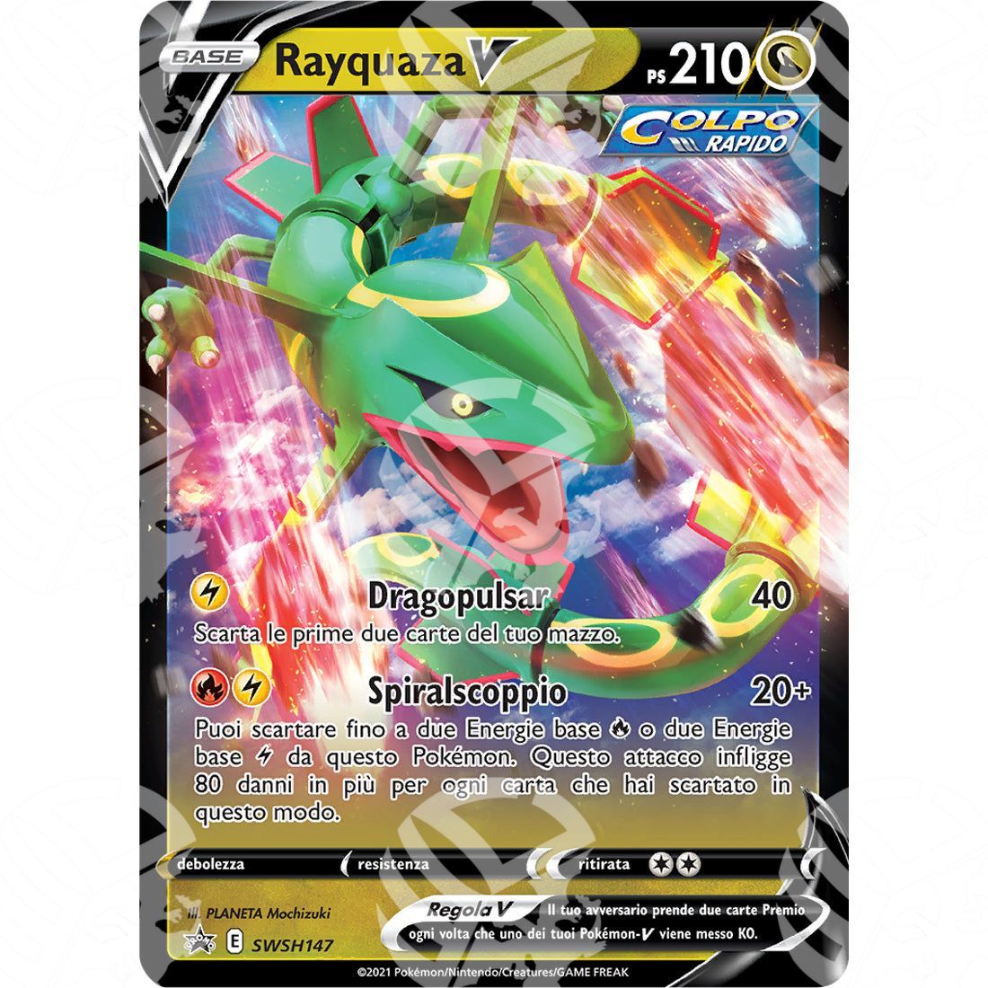 Black Star Promos - SWSH - Rayquaza V - 147 - Warcard - Black Star Promos - SWSH - Rayquaza V - 147 i prezzi più bassi sul mercato, solo da www.warcardshop.com! Carte singole, box, buste e mazzi.