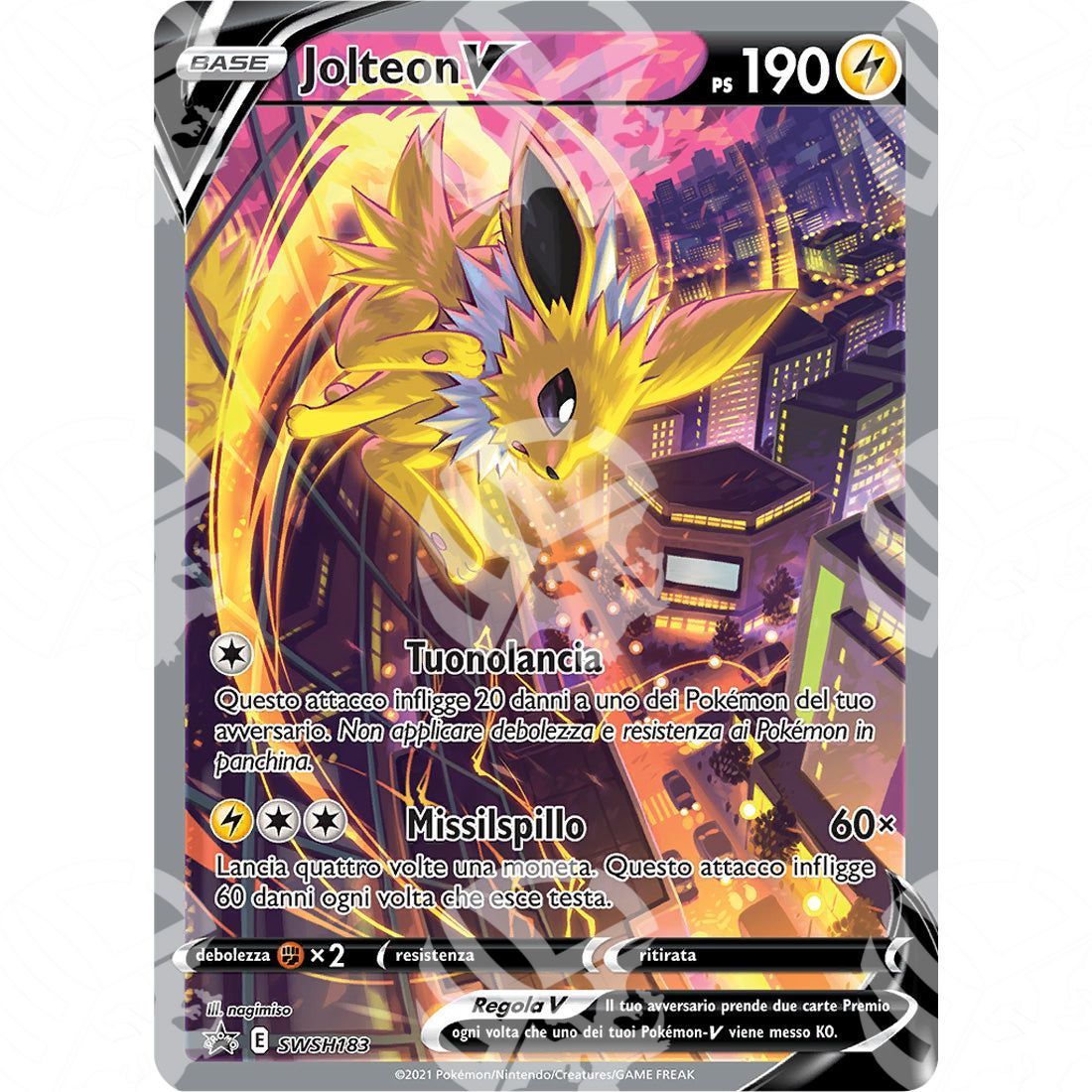 Black Star Promos - SWSH - Jolteon V - 183 - Warcard - Black Star Promos - SWSH - Jolteon V - 183 i prezzi più bassi sul mercato, solo da www.warcardshop.com! Carte singole, box, buste e mazzi.