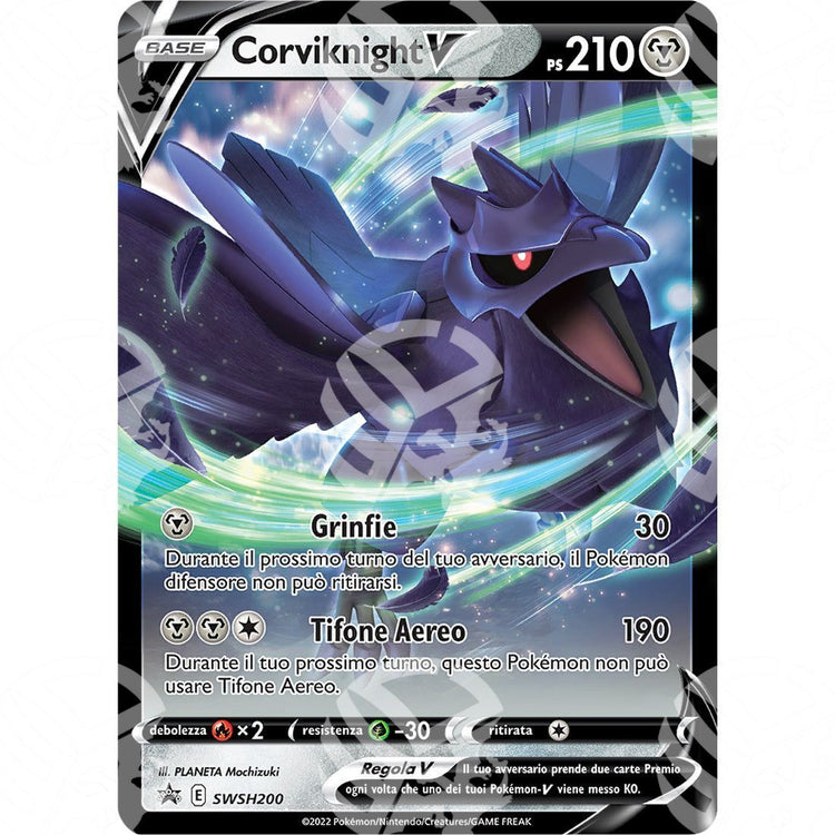 Black Star Promos - SWSH - Corviknight V - 200 - Warcard - Black Star Promos - SWSH - Corviknight V - 200 i prezzi più bassi sul mercato, solo da www.warcardshop.com! Carte singole, box, buste e mazzi.