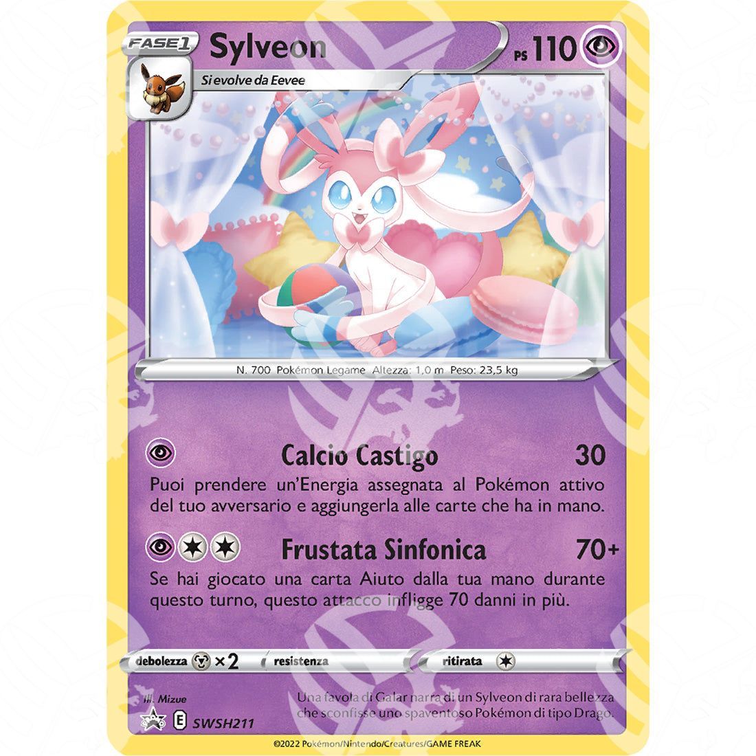 Black Star Promos - SWSH - Sylveon - Cosmos Holo | 211 - Warcard - Black Star Promos - SWSH - Sylveon - Cosmos Holo | 211 i prezzi più bassi sul mercato, solo da www.warcardshop.com! Carte singole, box, buste e mazzi.