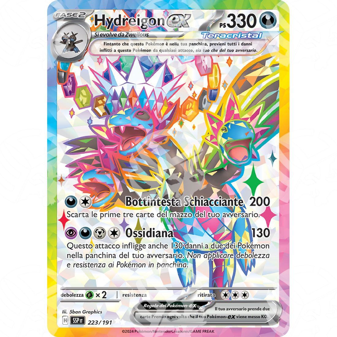 Scintille Folgoranti - Hydreigon ex - Full-Art | 223/191