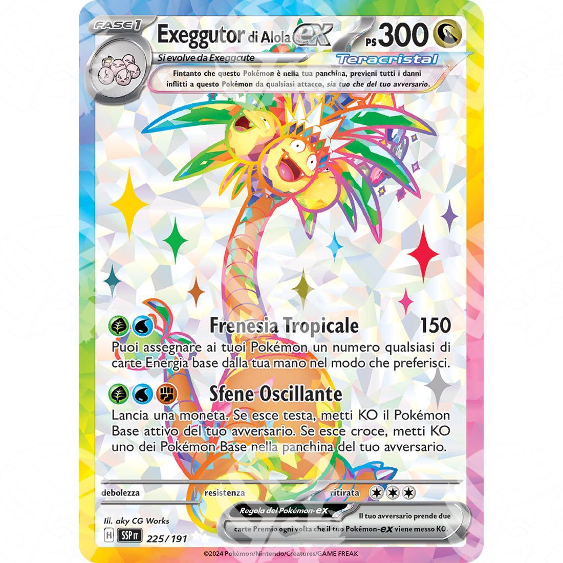 Scintille Folgoranti - Alolan Exeggutor ex - Full-Art | 225/191