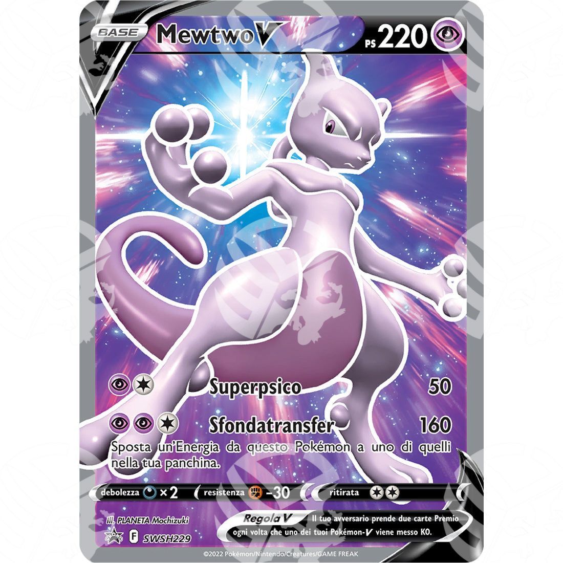 Black Star Promos - SWSH - Mewtwo V - 229 - Warcard - Black Star Promos - SWSH - Mewtwo V - 229 i prezzi più bassi sul mercato, solo da www.warcardshop.com! Carte singole, box, buste e mazzi.