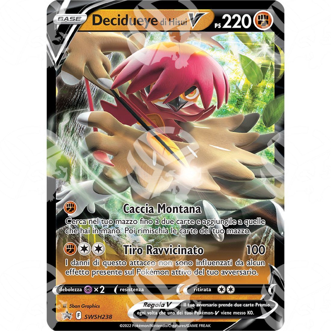 Black Star Promos - SWSH - Hisuian Decidueye V - 238 - Warcard - Black Star Promos - SWSH - Hisuian Decidueye V - 238 i prezzi più bassi sul mercato, solo da www.warcardshop.com! Carte singole, box, buste e mazzi.