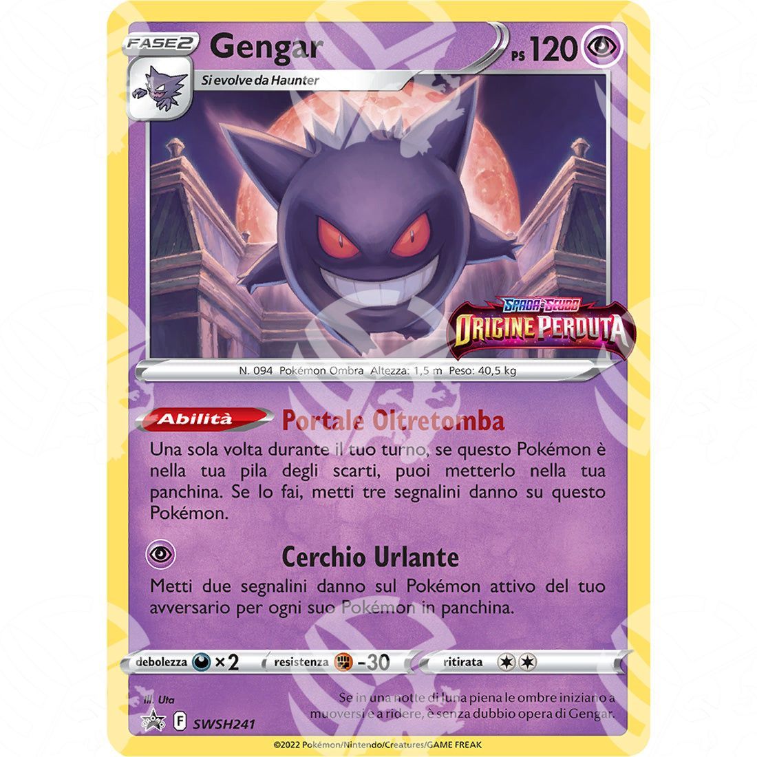 Black Star Promos - SWSH - Gengar - 241 - Warcard - Black Star Promos - SWSH - Gengar - 241 i prezzi più bassi sul mercato, solo da www.warcardshop.com! Carte singole, box, buste e mazzi.