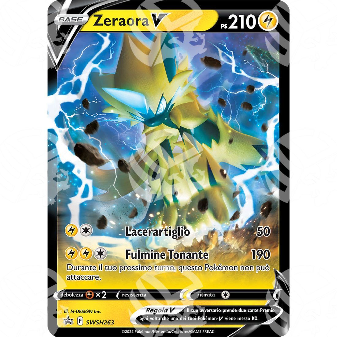 Black Star Promos - SWSH - Zeraora V - SWSH263 - Warcard - Black Star Promos - SWSH - Zeraora V - SWSH263 i prezzi più bassi sul mercato, solo da www.warcardshop.com! Carte singole, box, buste e mazzi.