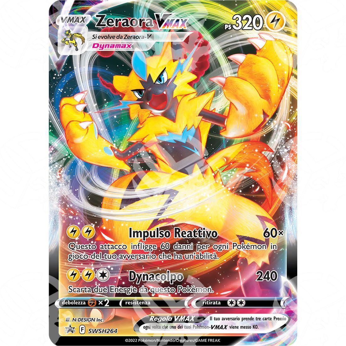 Black Star Promos - SWSH - Zeraora VMAX - SWSH264 - Warcard - Black Star Promos - SWSH - Zeraora VMAX - SWSH264 i prezzi più bassi sul mercato, solo da www.warcardshop.com! Carte singole, box, buste e mazzi.