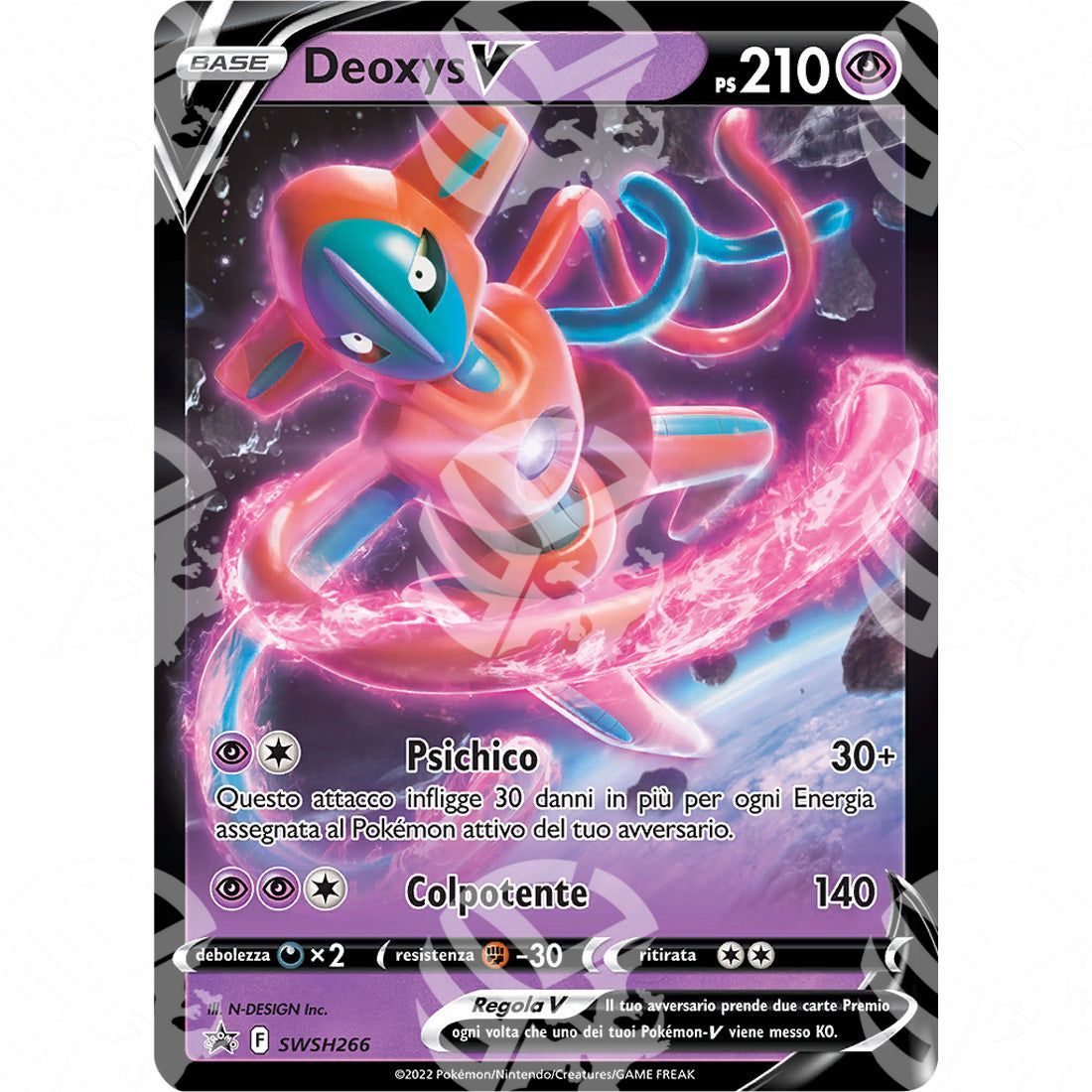 Black Star Promos - SWSH - Deoxys V - SWSH266 - Warcard - Black Star Promos - SWSH - Deoxys V - SWSH266 i prezzi più bassi sul mercato, solo da www.warcardshop.com! Carte singole, box, buste e mazzi.