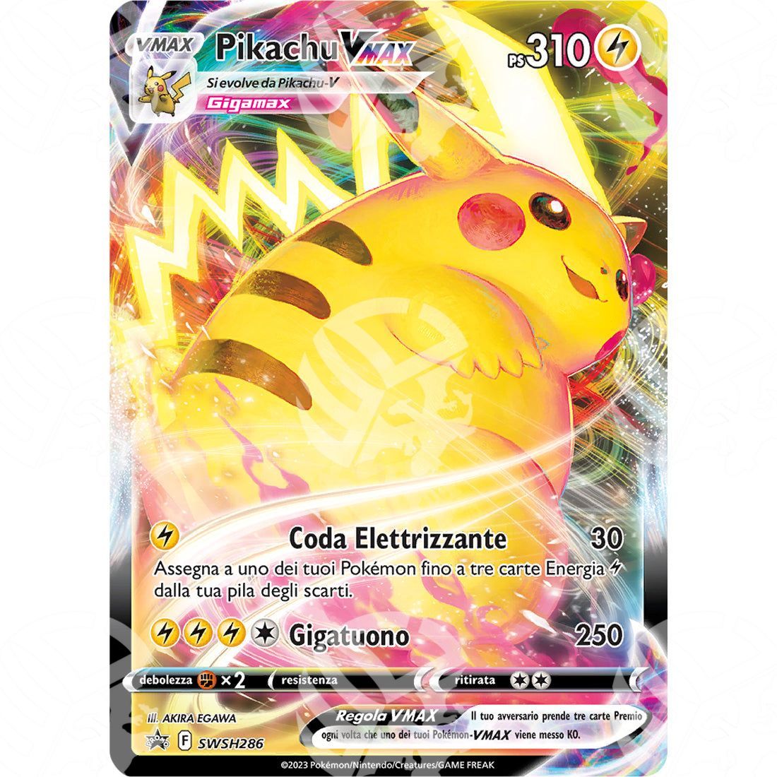 Black Star Promos - SWSH - Pikachu VMAX - SWSH286 - Warcard - Black Star Promos - SWSH - Pikachu VMAX - SWSH286 i prezzi più bassi sul mercato, solo da www.warcardshop.com! Carte singole, box, buste e mazzi.