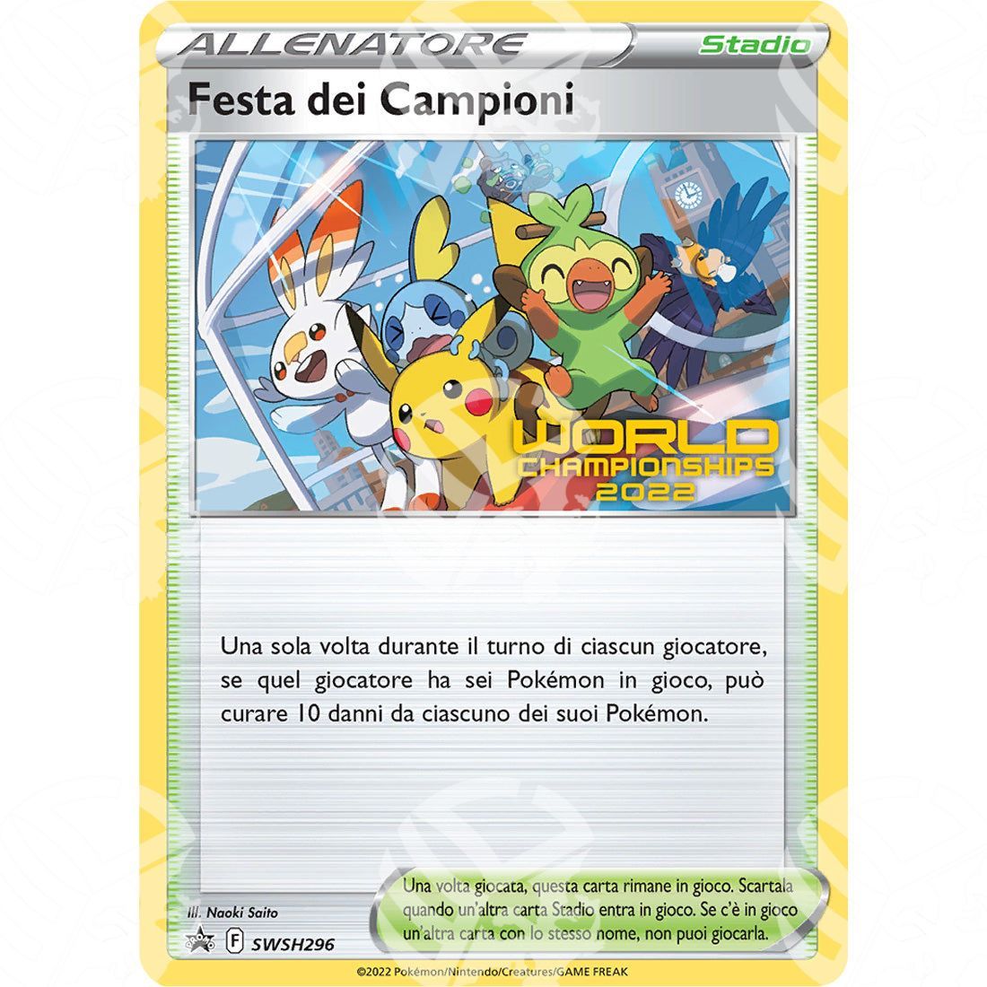 Black Star Promos - SWSH - Champions Festival - Staff Promo | SWSH296 - Warcard - Black Star Promos - SWSH - Champions Festival - Staff Promo | SWSH296 i prezzi più bassi sul mercato, solo da www.warcardshop.com! Carte singole, box, buste e mazzi.