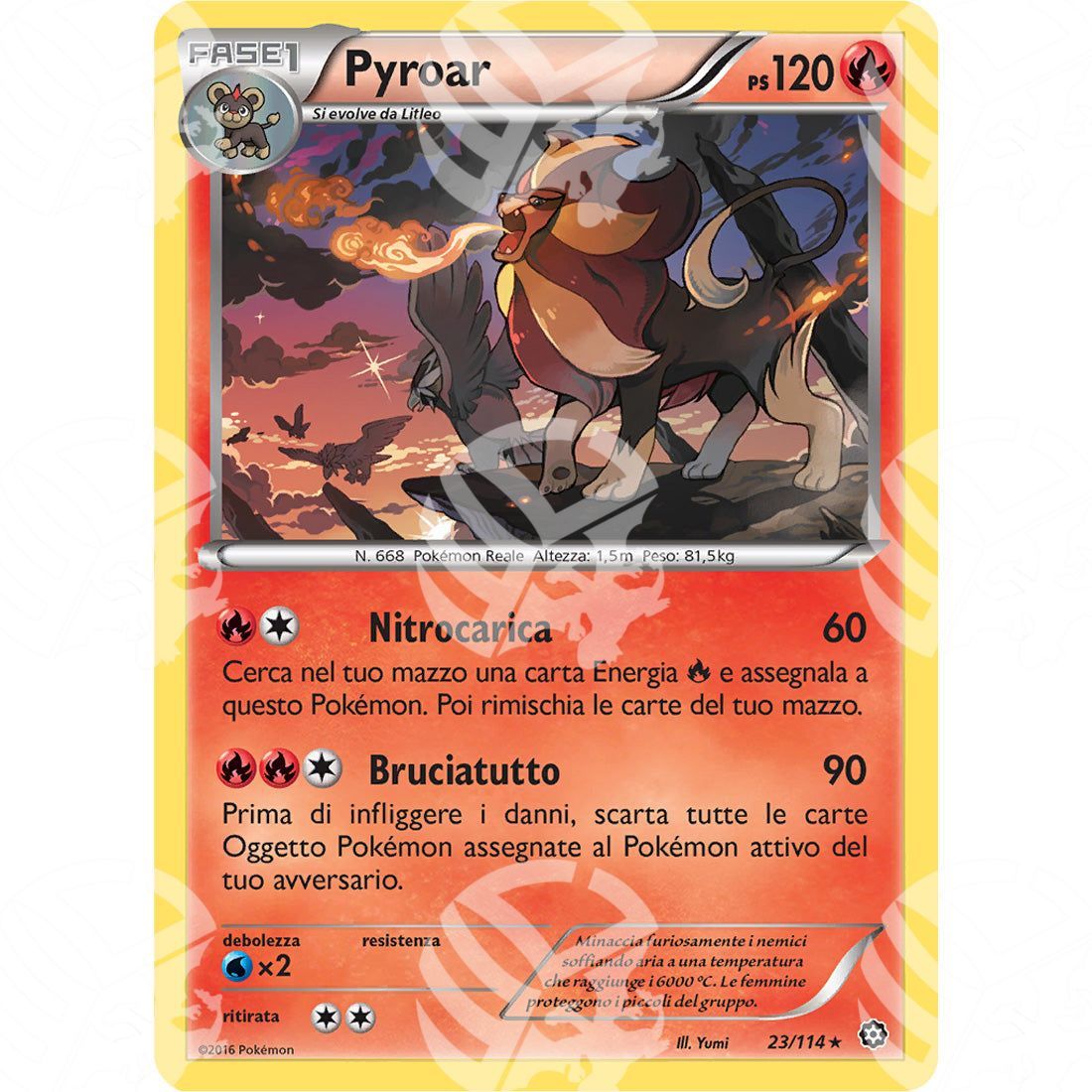 Vapori Accesi - Pyroar - 23/114 - Warcard - Vapori Accesi - Pyroar - 23/114 i prezzi più bassi sul mercato, solo da www.warcardshop.com! Carte singole, box, buste e mazzi.