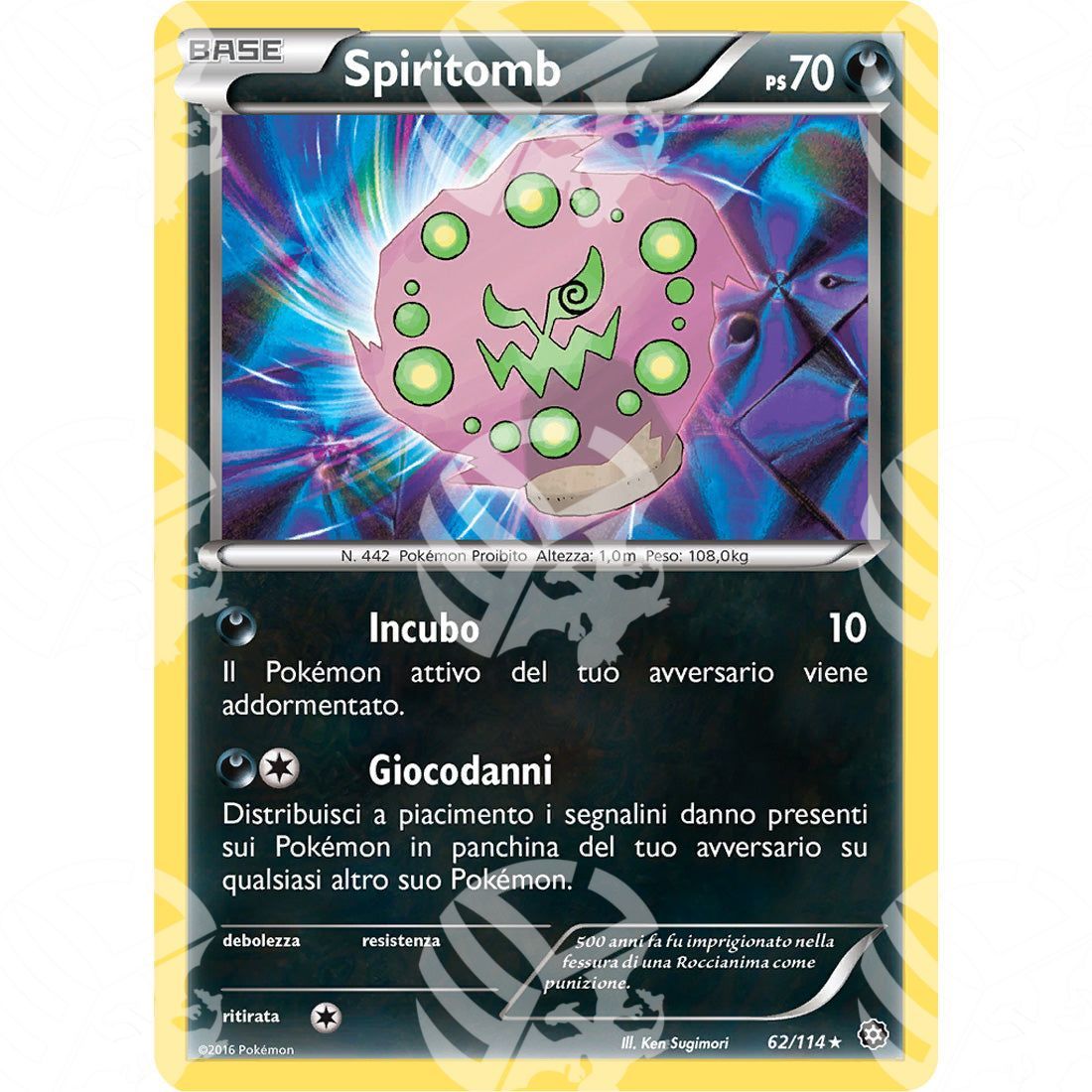 Vapori Accesi - Spiritomb - 62/114 - Warcard - Vapori Accesi - Spiritomb - 62/114 i prezzi più bassi sul mercato, solo da www.warcardshop.com! Carte singole, box, buste e mazzi.