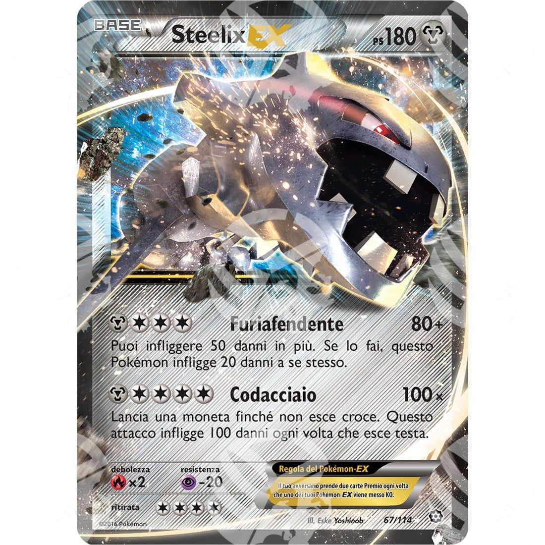 Vapori Accesi - Steelix EX - Holo Rare 67/114 - Warcard - Vapori Accesi - Steelix EX - Holo Rare 67/114 i prezzi più bassi sul mercato, solo da www.warcardshop.com! Carte singole, box, buste e mazzi.