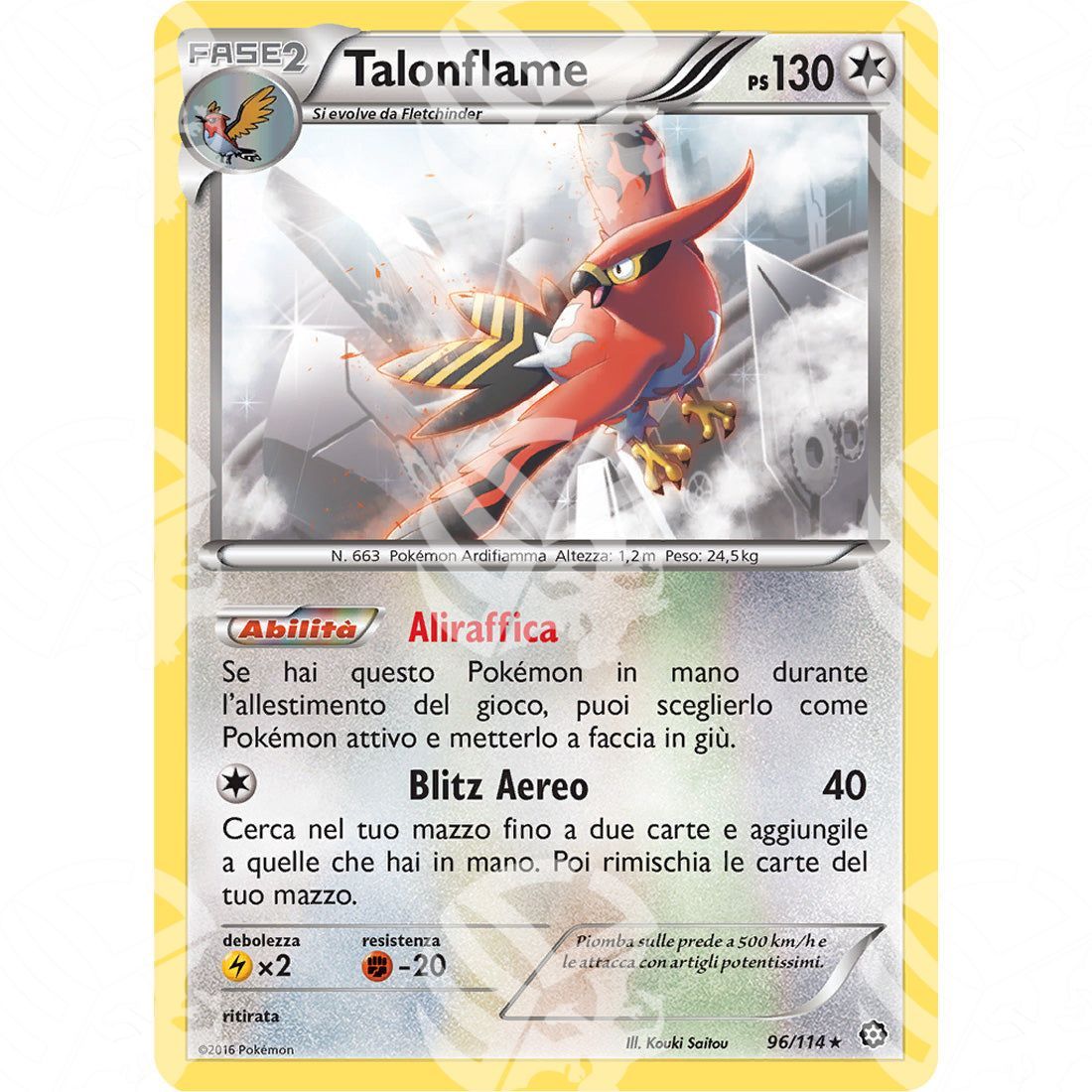 Vapori Accesi - Talonflame - 96/114 - Warcard - Vapori Accesi - Talonflame - 96/114 i prezzi più bassi sul mercato, solo da www.warcardshop.com! Carte singole, box, buste e mazzi.