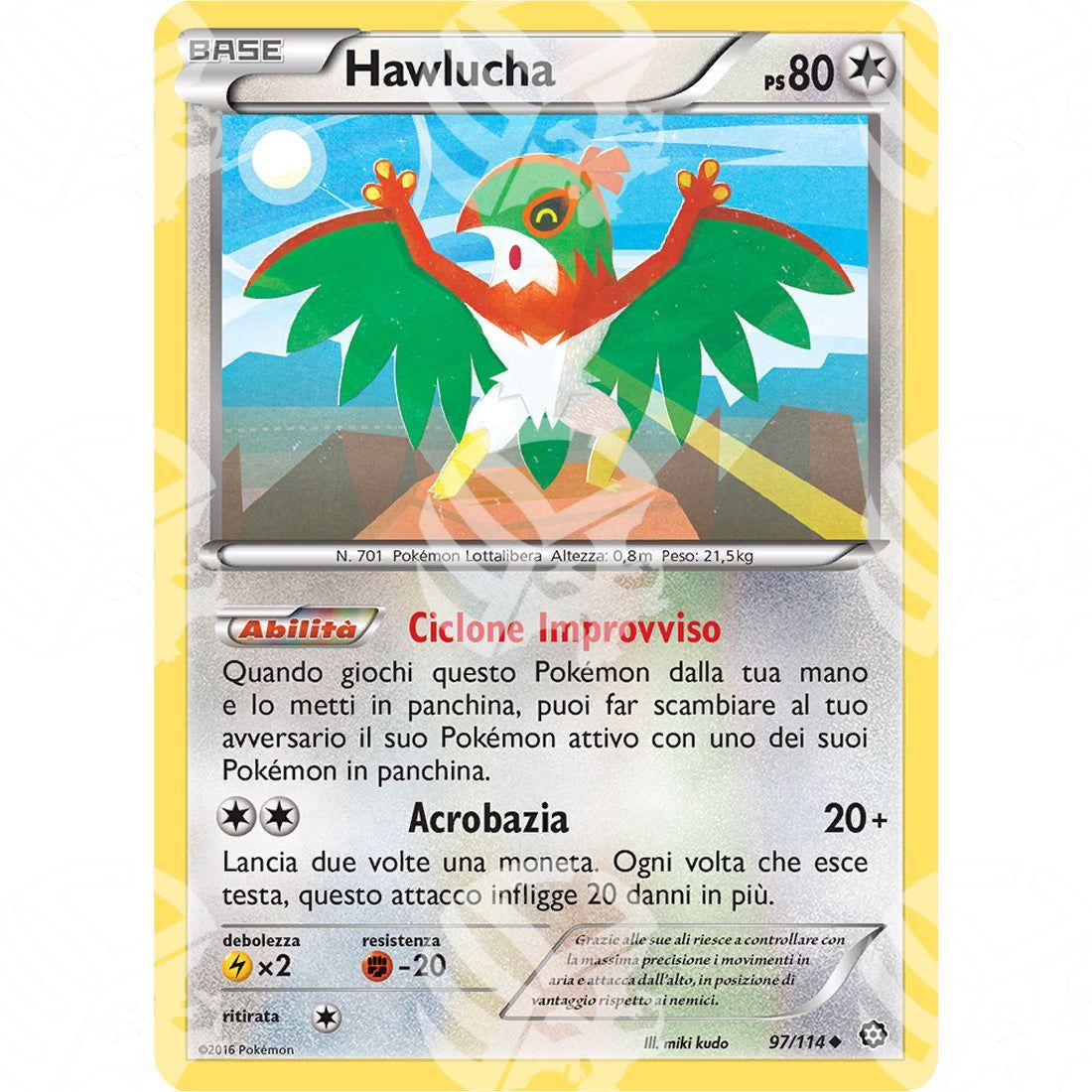 Vapori Accesi - Hawlucha - 97/114 - Warcard - Vapori Accesi - Hawlucha - 97/114 i prezzi più bassi sul mercato, solo da www.warcardshop.com! Carte singole, box, buste e mazzi.