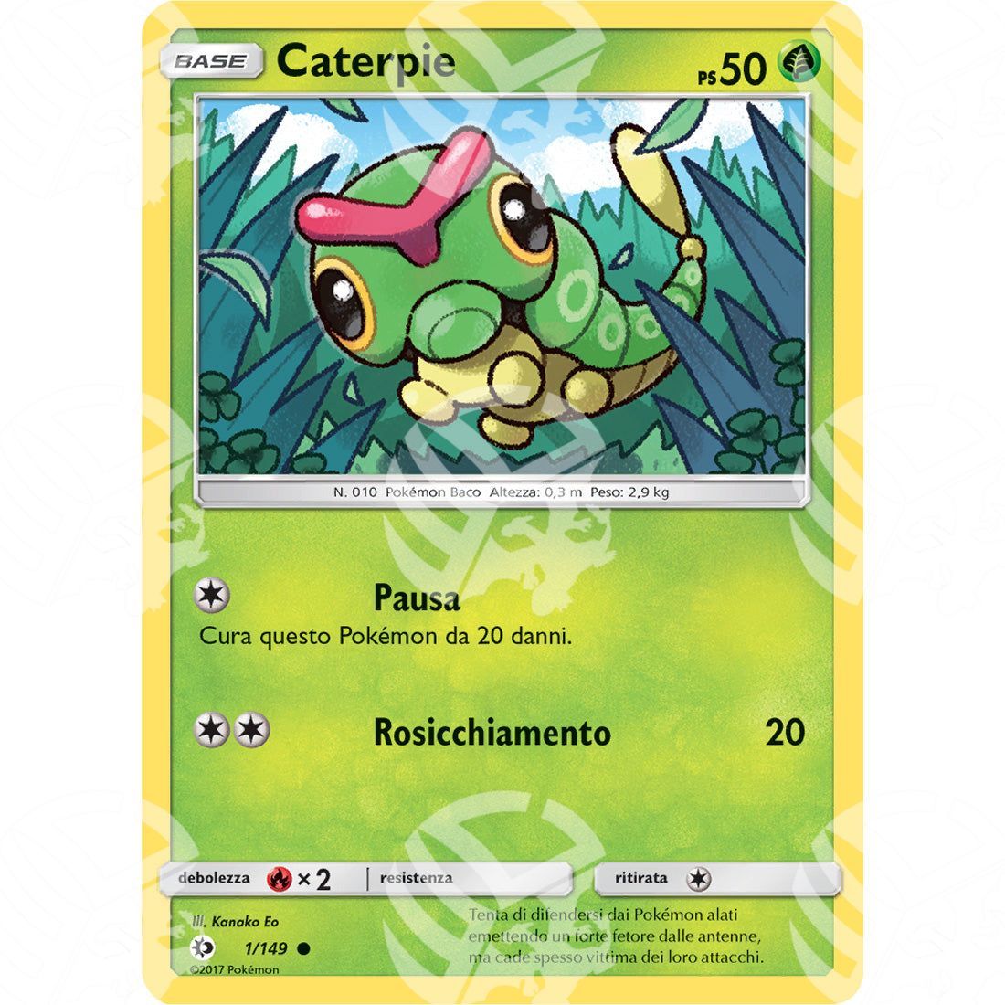 Sole & Luna - Caterpie - 1/149 - Warcard - Sole & Luna - Caterpie - 1/149 i prezzi più bassi sul mercato, solo da www.warcardshop.com! Carte singole, box, buste e mazzi.