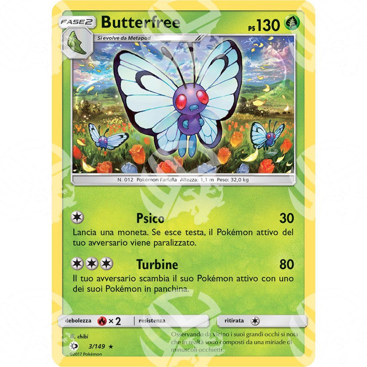 Sole & Luna - Butterfree - 3/149 - Warcard - Sole & Luna - Butterfree - 3/149 i prezzi più bassi sul mercato, solo da www.warcardshop.com! Carte singole, box, buste e mazzi.