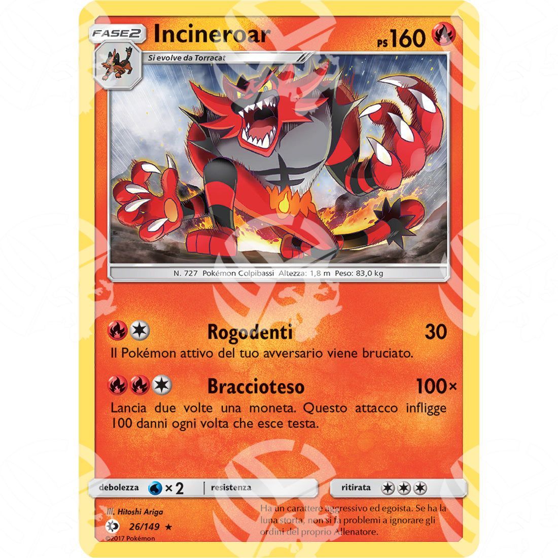 Sole & Luna - Incineroar - 26/149 - Warcard - Sole & Luna - Incineroar - 26/149 i prezzi più bassi sul mercato, solo da www.warcardshop.com! Carte singole, box, buste e mazzi.