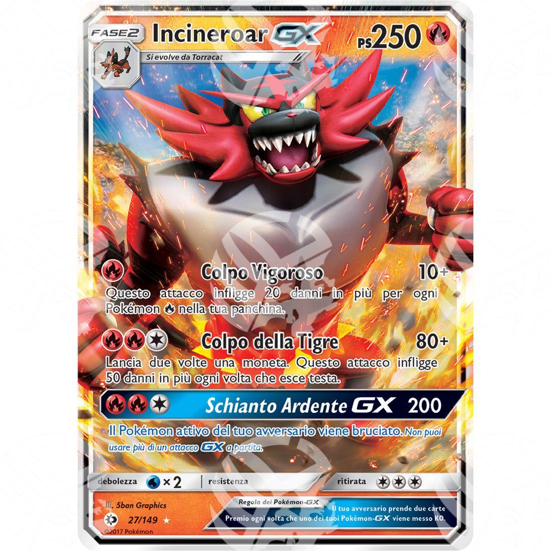 Sole & Luna - Incineroar GX - Holo Rare 27/149 - Warcard - Sole & Luna - Incineroar GX - Holo Rare 27/149 i prezzi più bassi sul mercato, solo da www.warcardshop.com! Carte singole, box, buste e mazzi.