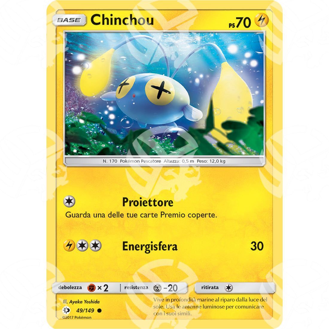 Sole & Luna - Chinchou - 49/149 - Warcard - Sole & Luna - Chinchou - 49/149 i prezzi più bassi sul mercato, solo da www.warcardshop.com! Carte singole, box, buste e mazzi.