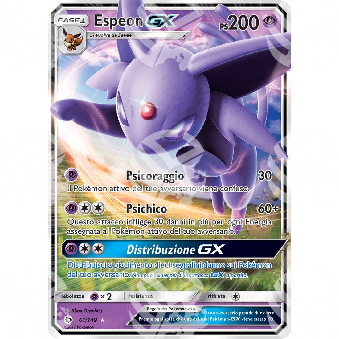 Sole & Luna - Espeon GX - Holo Rare 61/149 - Warcard - Sole & Luna - Espeon GX - Holo Rare 61/149 i prezzi più bassi sul mercato, solo da www.warcardshop.com! Carte singole, box, buste e mazzi.