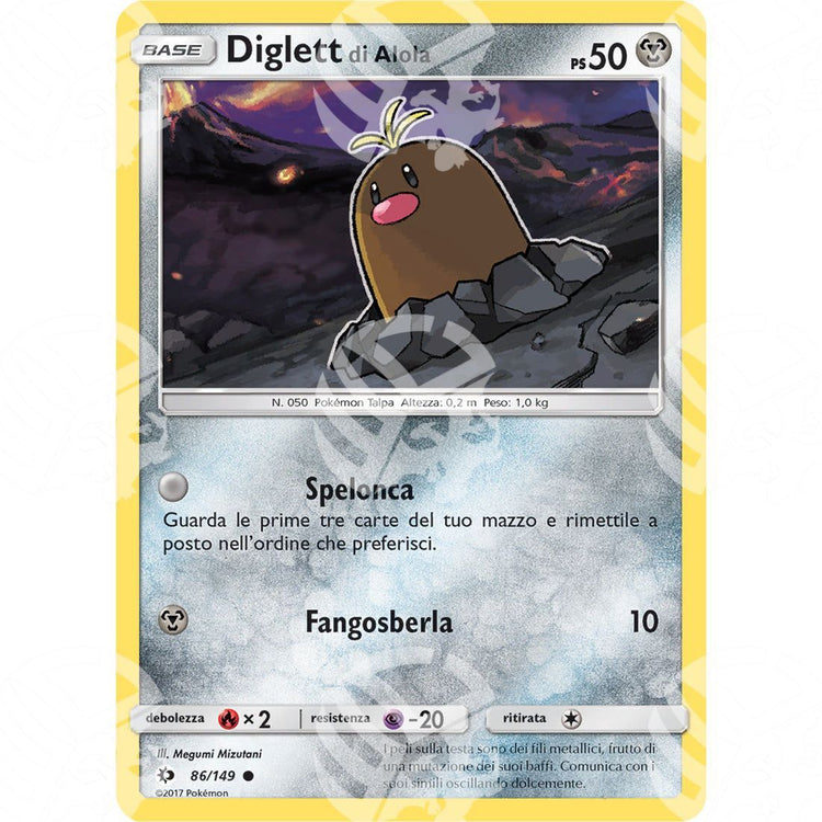 Sole & Luna - Alolan Diglett - 86/149 - Warcard - Sole & Luna - Alolan Diglett - 86/149 i prezzi più bassi sul mercato, solo da www.warcardshop.com! Carte singole, box, buste e mazzi.