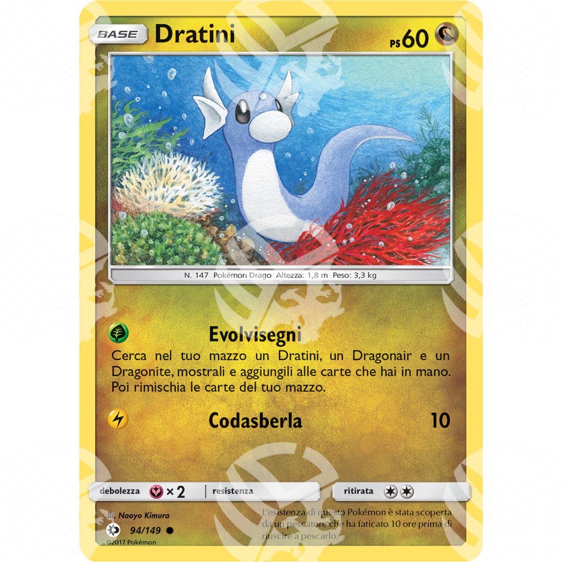 Sole & Luna - Dratini - 94/149 - Warcard - Sole & Luna - Dratini - 94/149 i prezzi più bassi sul mercato, solo da www.warcardshop.com! Carte singole, box, buste e mazzi.