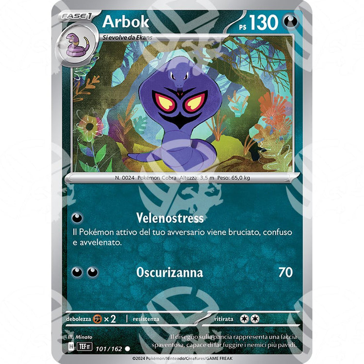 Cronoforze - Arbok - 101/162 - Warcard - Cronoforze - Arbok - 101/162 i prezzi più bassi sul mercato, solo da www.warcardshop.com! Carte singole, box, buste e mazzi.