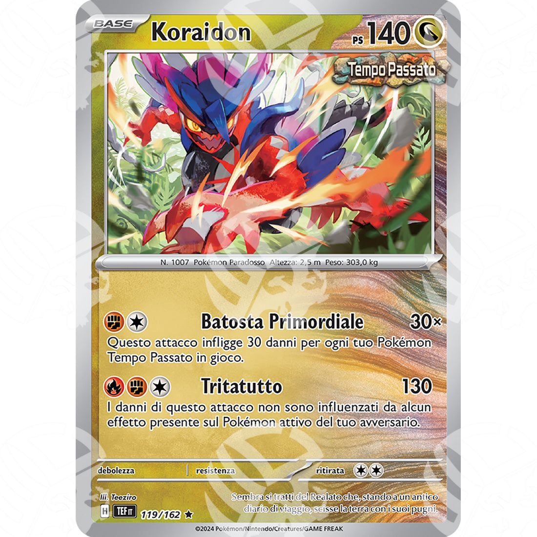 Cronoforze - Koraidon - 119/162 - Warcard - Cronoforze - Koraidon - 119/162 i prezzi più bassi sul mercato, solo da www.warcardshop.com! Carte singole, box, buste e mazzi.