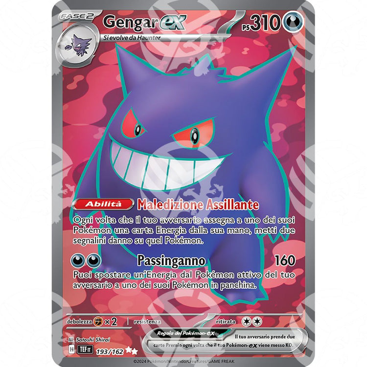 Cronoforze - Gengar ex - Full-Art 193/162 - Warcard - Cronoforze - Gengar ex - Full-Art 193/162 i prezzi più bassi sul mercato, solo da www.warcardshop.com! Carte singole, box, buste e mazzi.