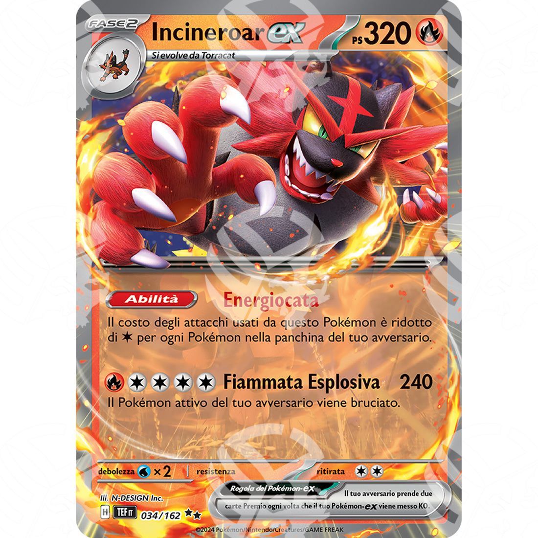 Cronoforze - Incineroar ex - 034/162 - Warcard - Cronoforze - Incineroar ex - 034/162 i prezzi più bassi sul mercato, solo da www.warcardshop.com! Carte singole, box, buste e mazzi.