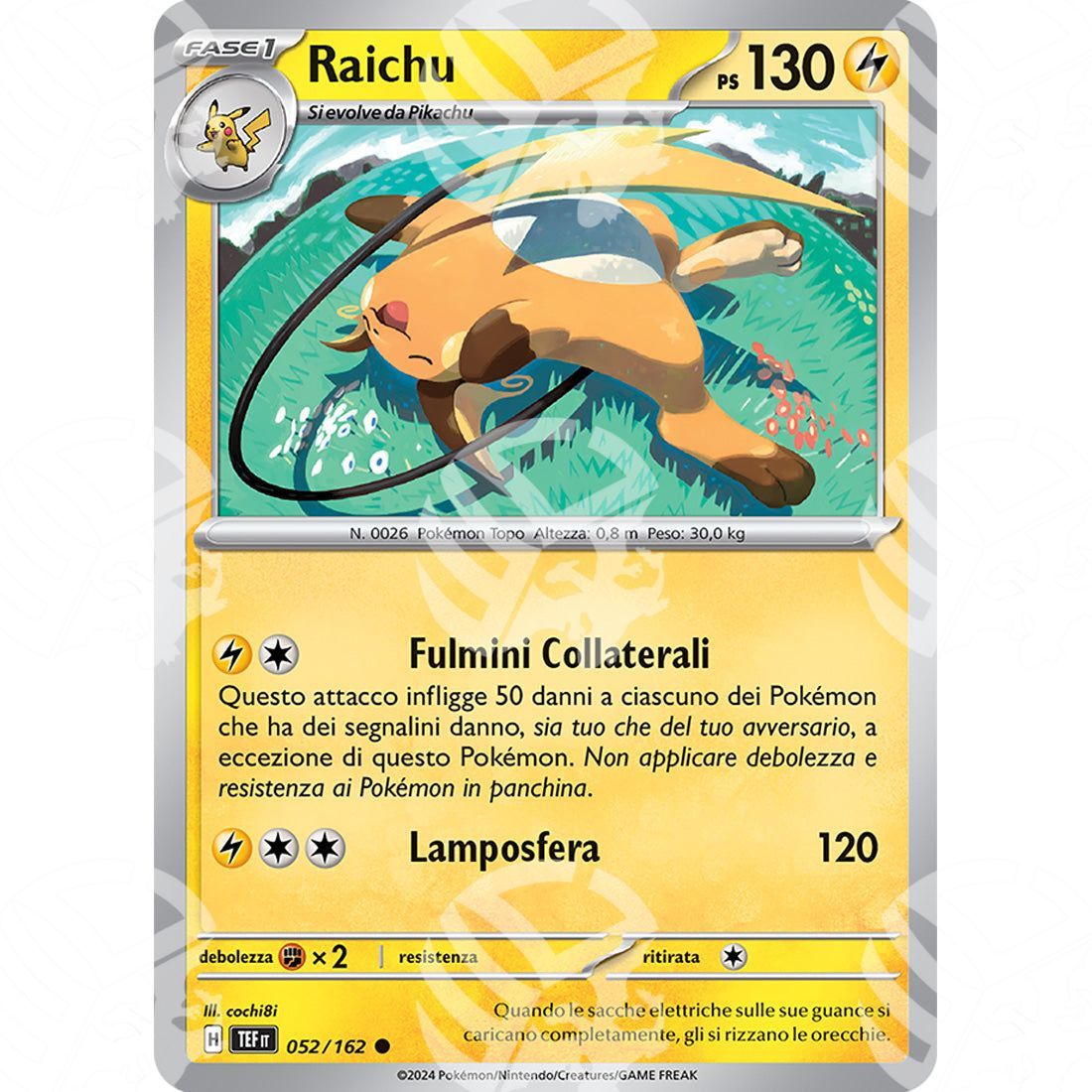 Cronoforze - Raichu - 052/162 - Warcard - Cronoforze - Raichu - 052/162 i prezzi più bassi sul mercato, solo da www.warcardshop.com! Carte singole, box, buste e mazzi.