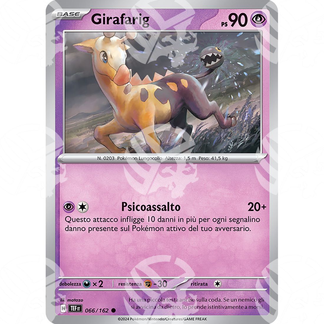 Cronoforze - Girafarig - 066/162 - Warcard - Cronoforze - Girafarig - 066/162 i prezzi più bassi sul mercato, solo da www.warcardshop.com! Carte singole, box, buste e mazzi.