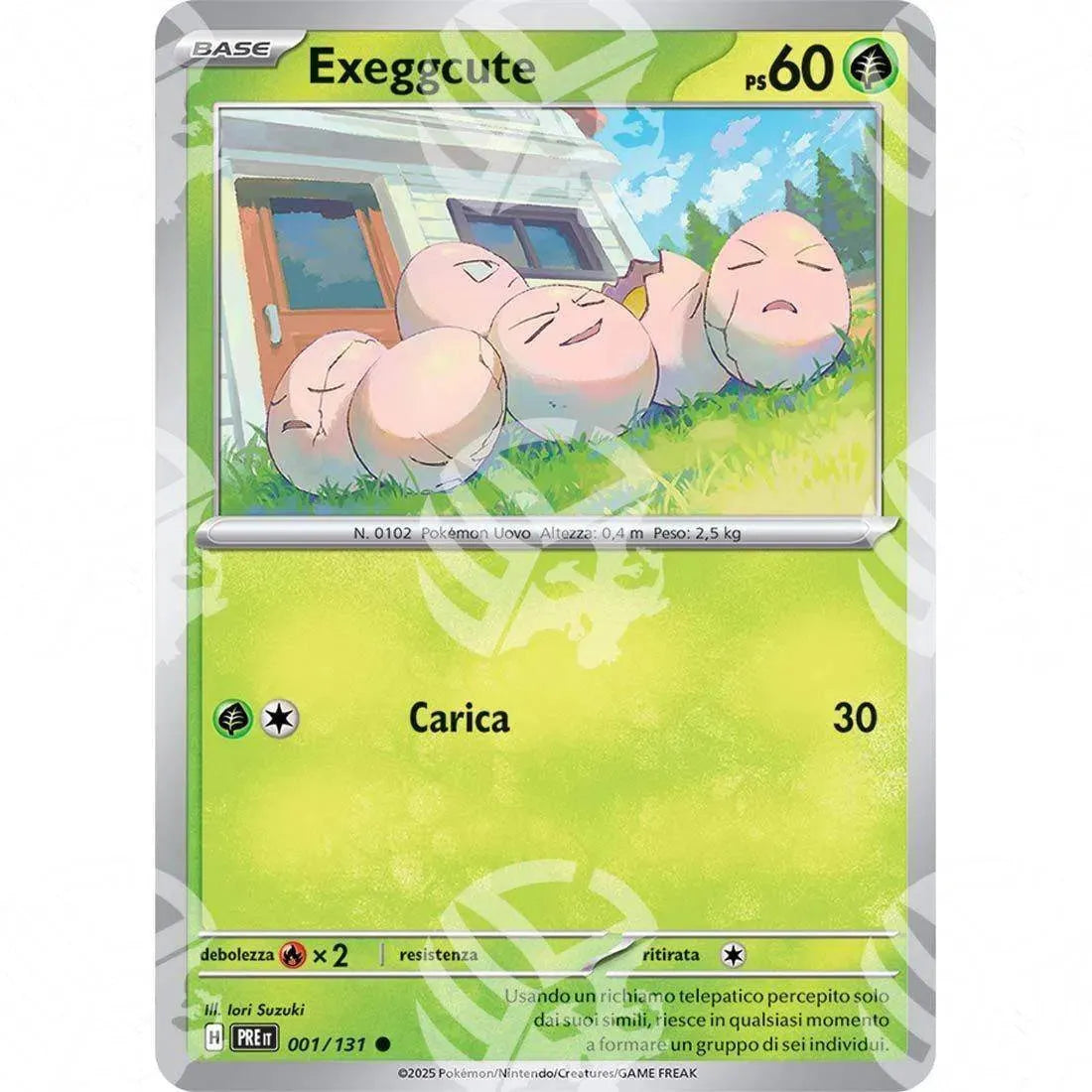 Evoluzioni Prismatiche - Exeggcute - 001/131 - Warcard