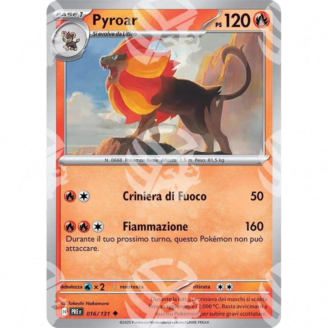 Evoluzioni Prismatiche - Pyroar - 016/131 - Warcard