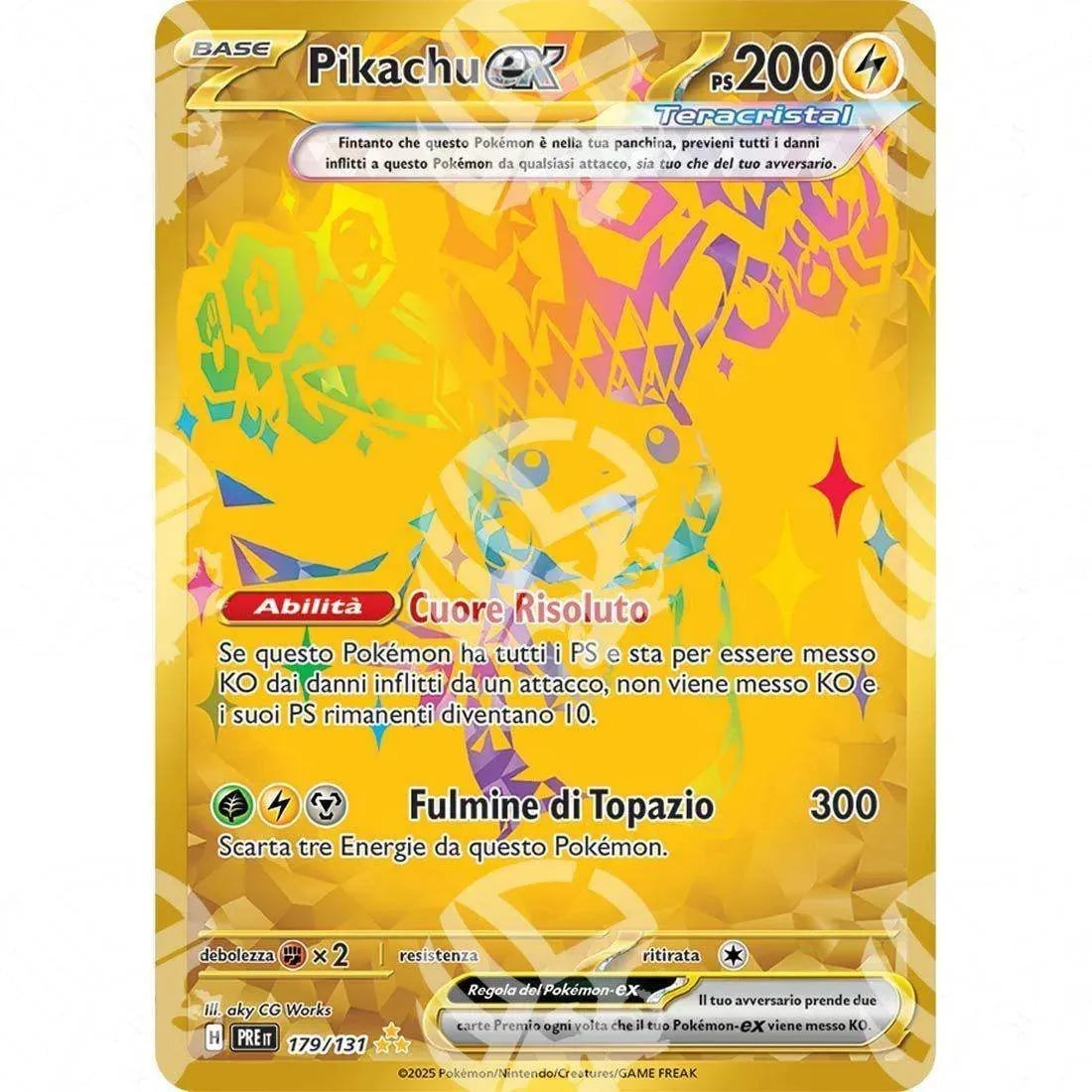 Evoluzioni Prismatiche - Pikachu ex - Secret Rare | 179/131 - Warcard