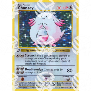 Set Base - Chansey - Holo Rare 3/102 - Warcard - Set Base - Chansey - Holo Rare 3/102 i prezzi più bassi sul mercato, solo da www.warcardshop.com! Carte singole, box, buste e mazzi.