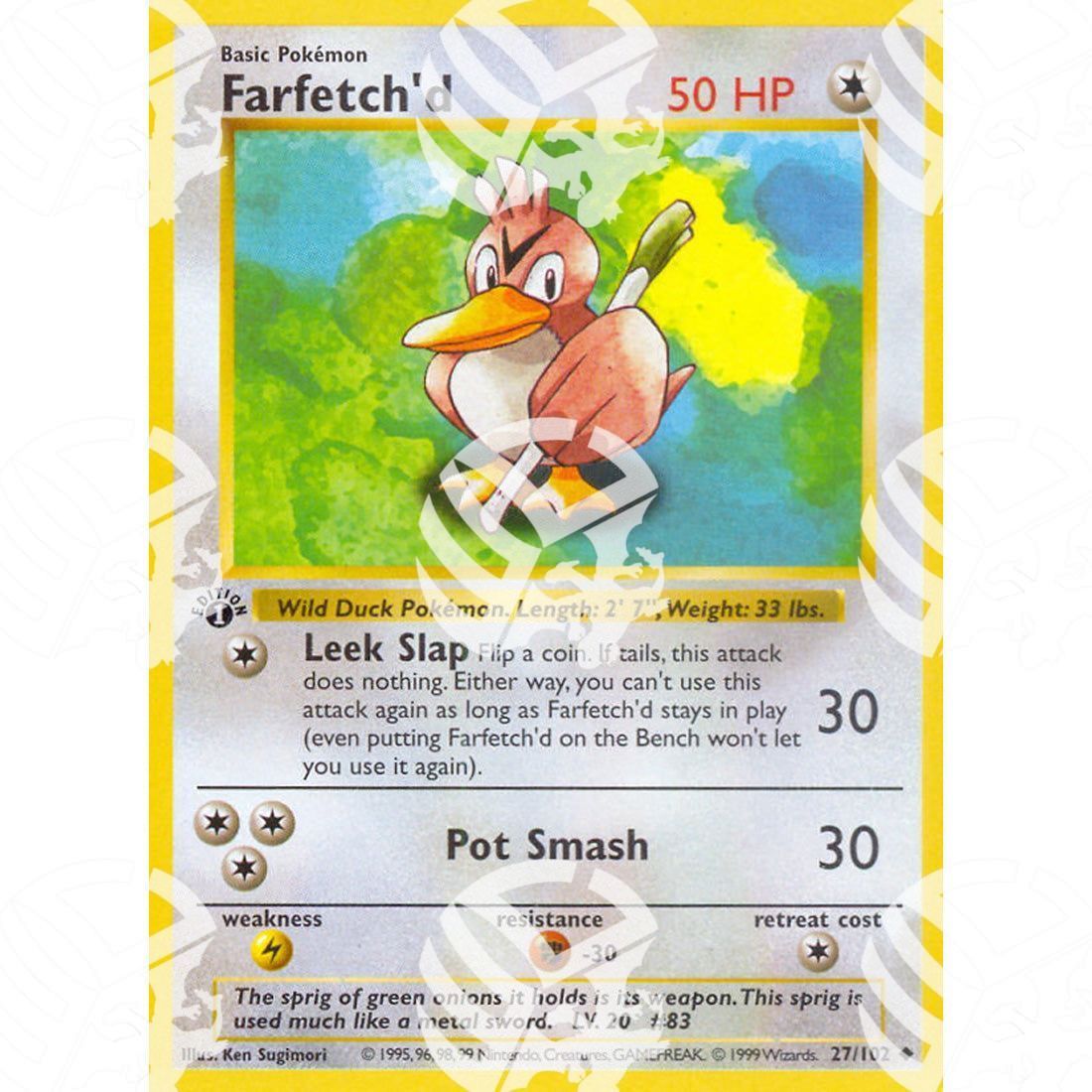 Set Base - Farfetch'd - 27/102 - Warcard - Set Base - Farfetch'd - 27/102 i prezzi più bassi sul mercato, solo da www.warcardshop.com! Carte singole, box, buste e mazzi.