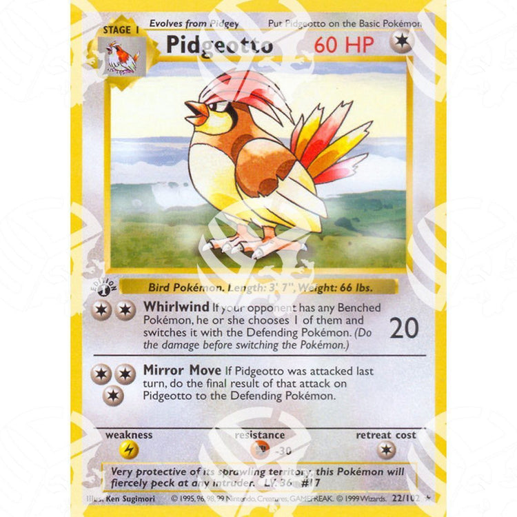 Set Base - Pidgeotto - 22/102 - Warcard - Set Base - Pidgeotto - 22/102 i prezzi più bassi sul mercato, solo da www.warcardshop.com! Carte singole, box, buste e mazzi.