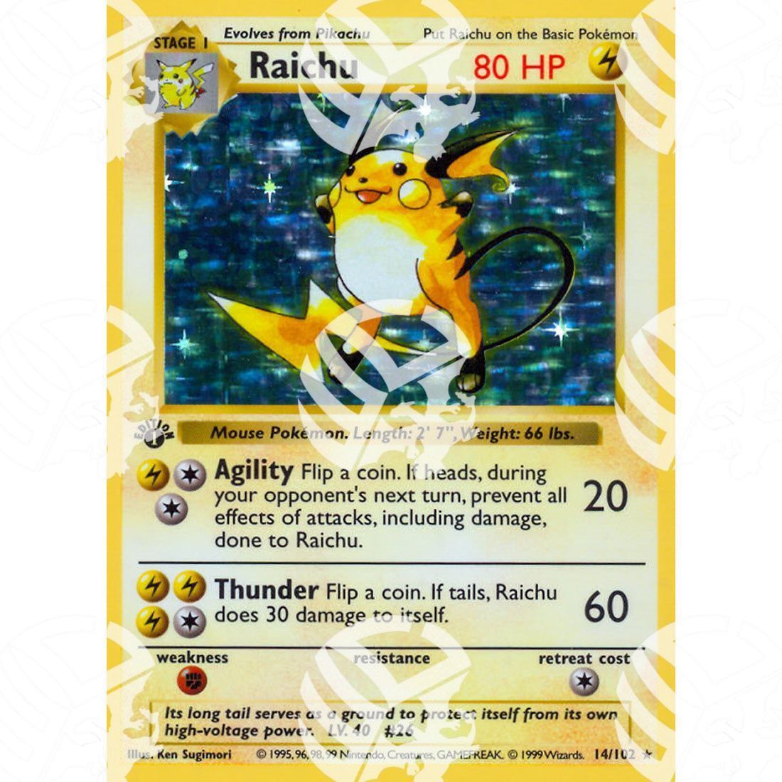 Set Base - Raichu - Holo Rare 14/102 - Warcard - Set Base - Raichu - Holo Rare 14/102 i prezzi più bassi sul mercato, solo da www.warcardshop.com! Carte singole, box, buste e mazzi.