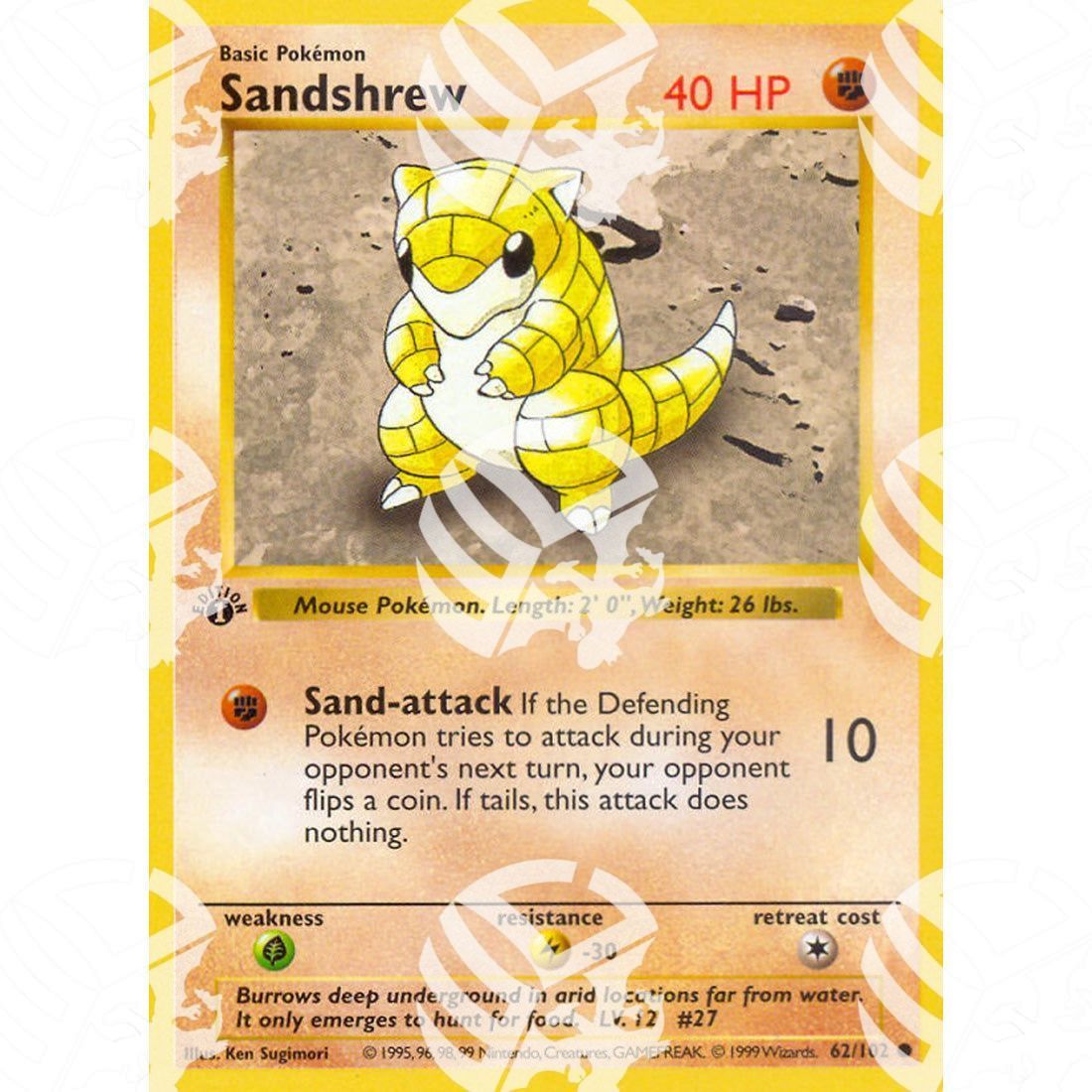 Set Base - Sandshrew - 62/102 - Warcard - Set Base - Sandshrew - 62/102 i prezzi più bassi sul mercato, solo da www.warcardshop.com! Carte singole, box, buste e mazzi.