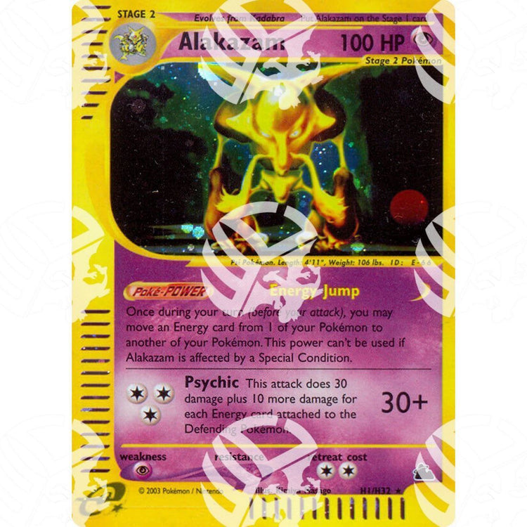 Skyridge - Alakazam - Holo Rare H1/H32 - Warcard - Skyridge - Alakazam - Holo Rare H1/H32 i prezzi più bassi sul mercato, solo da www.warcardshop.com! Carte singole, box, buste e mazzi.