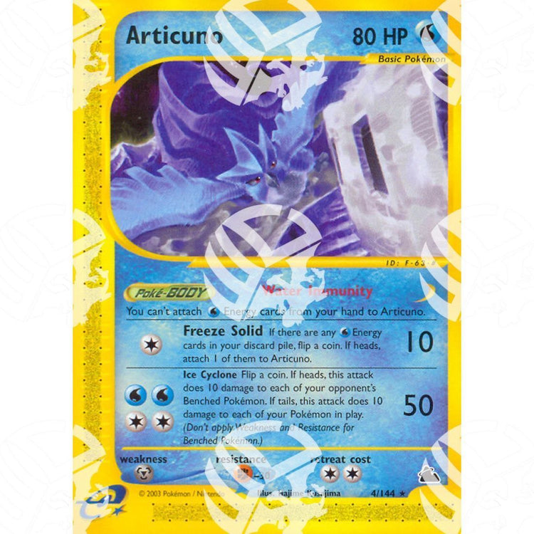 Skyridge - Articuno - 4/144 - Warcard - Skyridge - Articuno - 4/144 i prezzi più bassi sul mercato, solo da www.warcardshop.com! Carte singole, box, buste e mazzi.