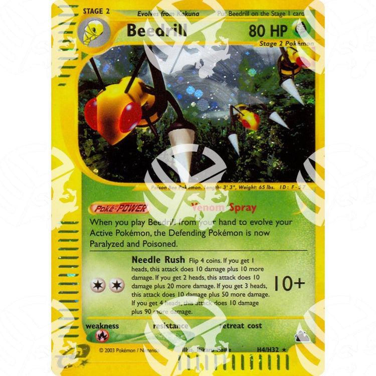 Skyridge - Beedrill - Holo Rare H4/H32 - Warcard - Skyridge - Beedrill - Holo Rare H4/H32 i prezzi più bassi sul mercato, solo da www.warcardshop.com! Carte singole, box, buste e mazzi.