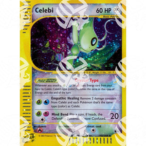 Skyridge - Celebi - Secret Rare 145/144 - Warcard - Skyridge - Celebi - Secret Rare 145/144 i prezzi più bassi sul mercato, solo da www.warcardshop.com! Carte singole, box, buste e mazzi.