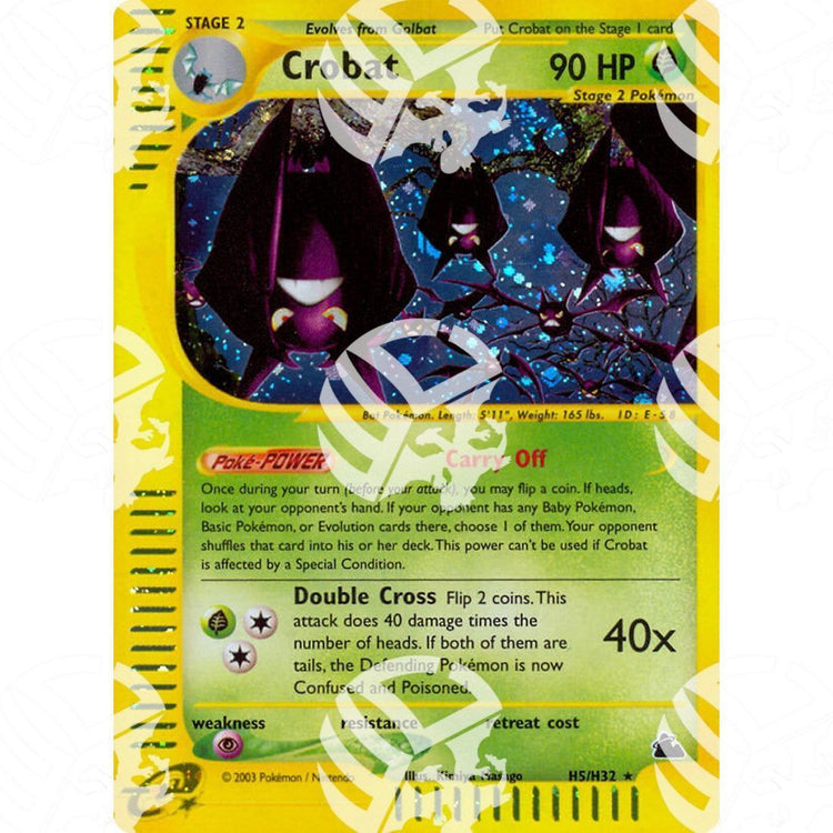 Skyridge - Crobat - Holo Rare H5/H32 - Warcard - Skyridge - Crobat - Holo Rare H5/H32 i prezzi più bassi sul mercato, solo da www.warcardshop.com! Carte singole, box, buste e mazzi.